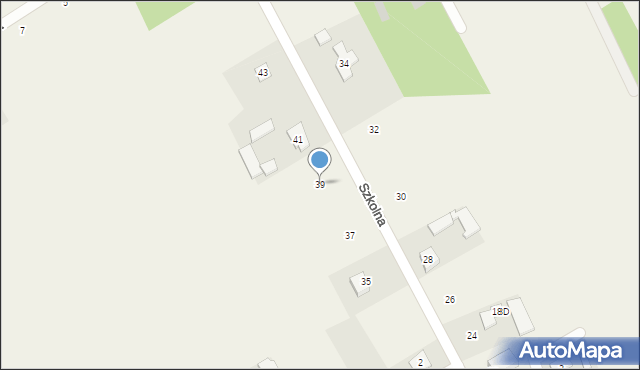 Głosków, Szkolna, 39, mapa Głosków