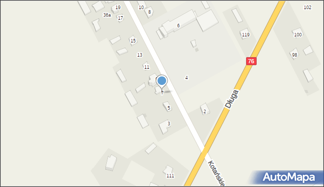 Głosków, Szkolna, 7, mapa Głosków