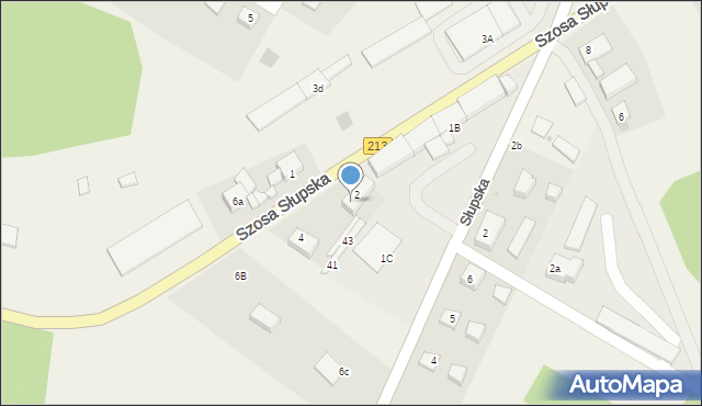 Główczyce, Szosa Słupska, 22, mapa Główczyce