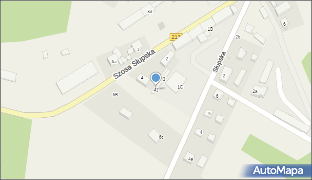 Główczyce, Szosa Słupska, 41, mapa Główczyce