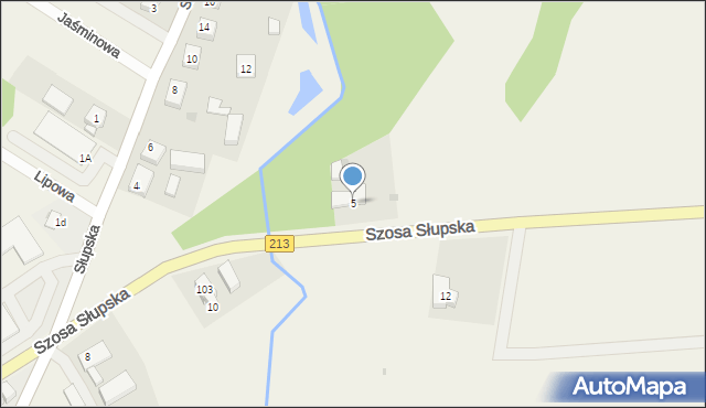 Główczyce, Szosa Słupska, 5, mapa Główczyce