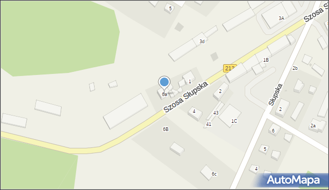 Główczyce, Szosa Słupska, 6a, mapa Główczyce