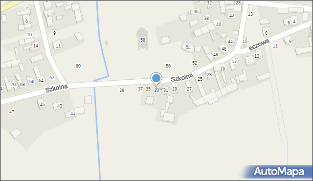 Gniazdów, Szkolna, 33, mapa Gniazdów