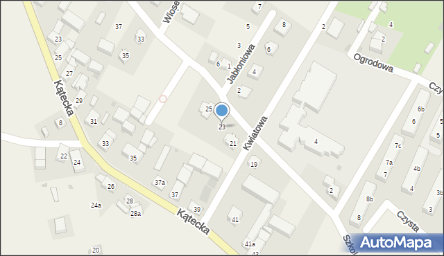 Gniechowice, Szkolna, 23, mapa Gniechowice