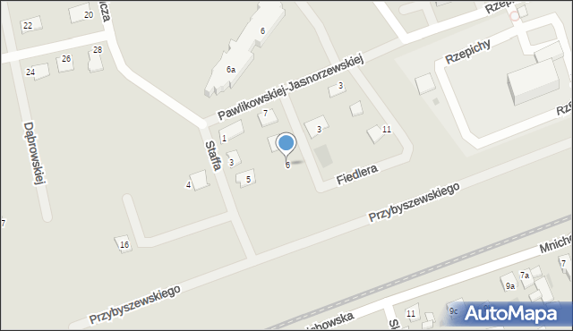 Gniezno, Szymborskiej Wisławy, 6, mapa Gniezna
