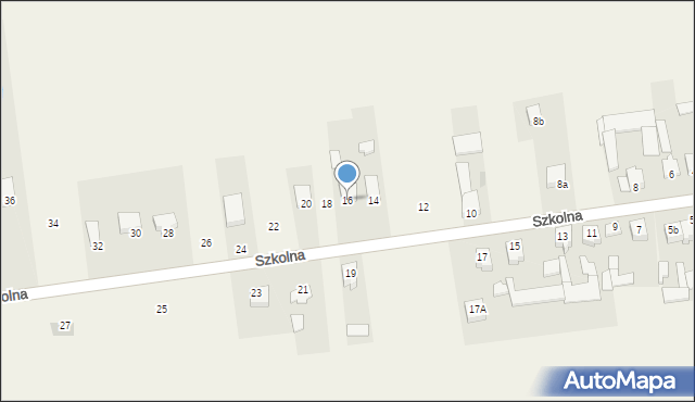 Gocław, Szkolna, 16, mapa Gocław