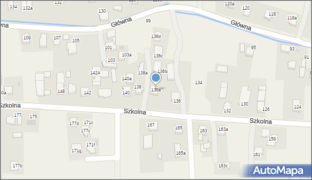 Goczałkowice-Zdrój, Szkolna, 136a, mapa Goczałkowice-Zdrój