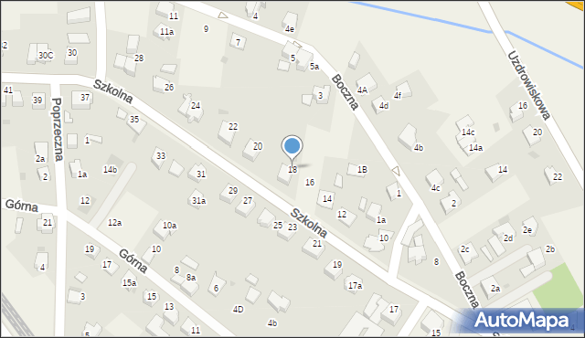 Goczałkowice-Zdrój, Szkolna, 18, mapa Goczałkowice-Zdrój