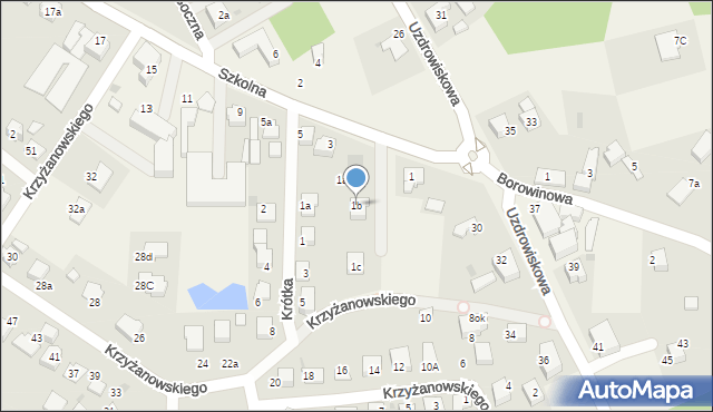 Goczałkowice-Zdrój, Szkolna, 1b, mapa Goczałkowice-Zdrój