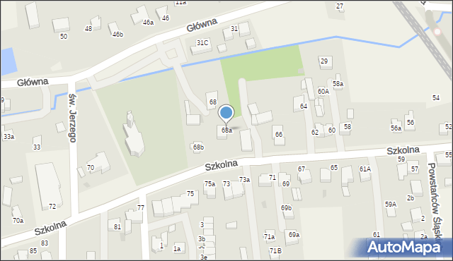 Goczałkowice-Zdrój, Szkolna, 68a, mapa Goczałkowice-Zdrój