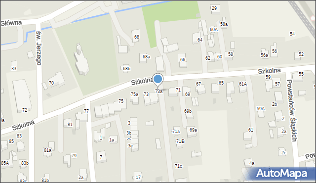 Goczałkowice-Zdrój, Szkolna, 73a, mapa Goczałkowice-Zdrój