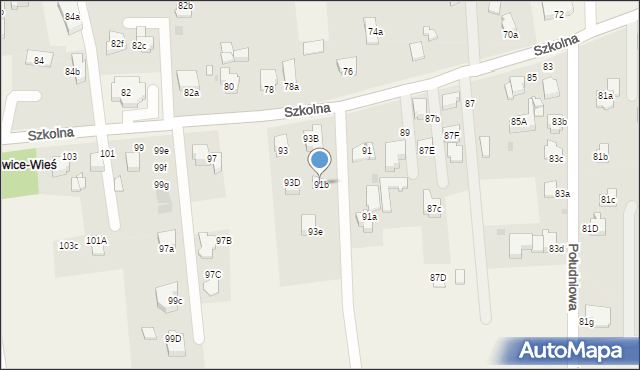 Goczałkowice-Zdrój, Szkolna, 91b, mapa Goczałkowice-Zdrój