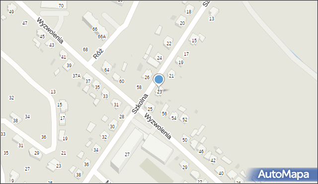 Gogolin, Szkolna, 23, mapa Gogolin