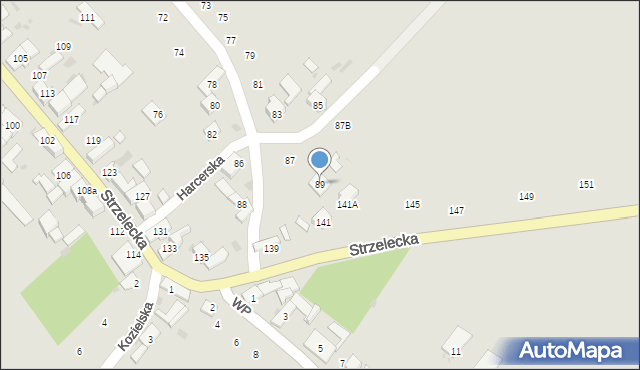 Gogolin, Szpitalna, 89, mapa Gogolin