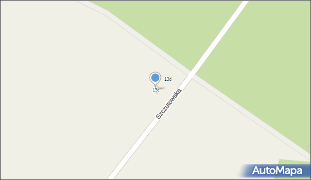 Gójsk, Szczutowska, 13c, mapa Gójsk