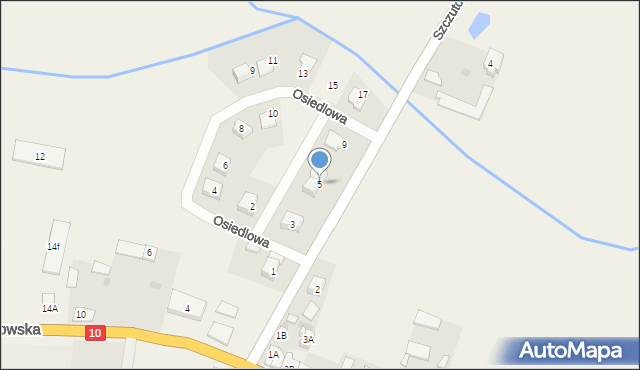 Gójsk, Szczutowska, 5, mapa Gójsk