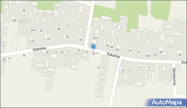 Gołąbek, Szkolna, 21, mapa Gołąbek