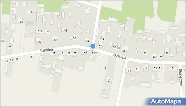 Gołąbek, Szkolna, 23, mapa Gołąbek