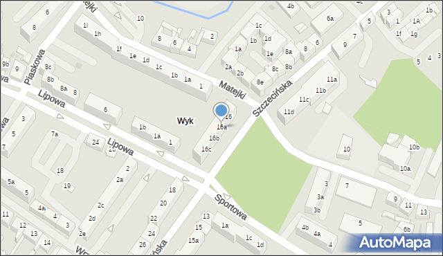 Goleniów, Szczecińska, 16a, mapa Goleniów