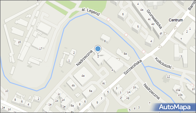 Goleniów, Szczecińska, 2, mapa Goleniów