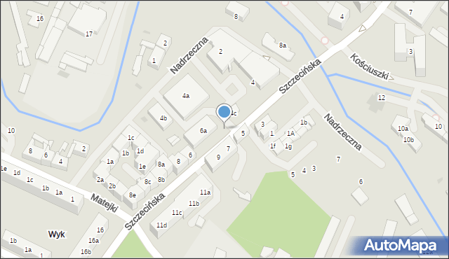 Goleniów, Szczecińska, 5a, mapa Goleniów