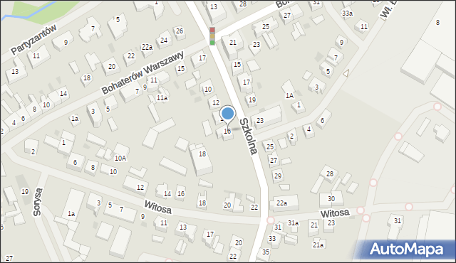 Goleniów, Szkolna, 16, mapa Goleniów