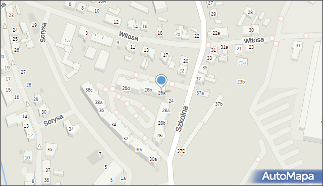 Goleniów, Szkolna, 26a, mapa Goleniów