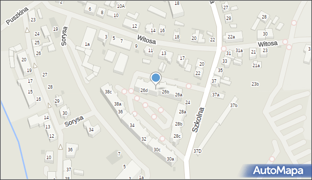 Goleniów, Szkolna, 26c, mapa Goleniów