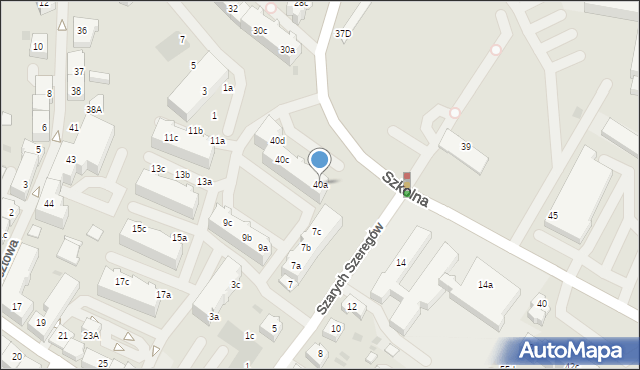 Goleniów, Szkolna, 40a, mapa Goleniów