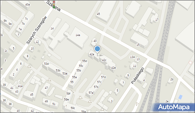 Goleniów, Szkolna, 42b, mapa Goleniów