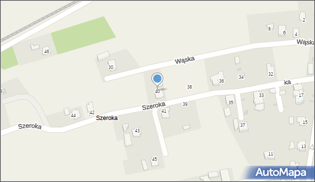 Goleszów, Szeroka, 40, mapa Goleszów