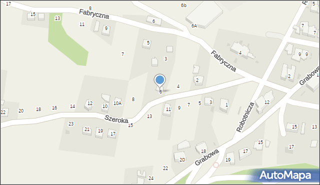 Goleszów, Szeroka, 6, mapa Goleszów