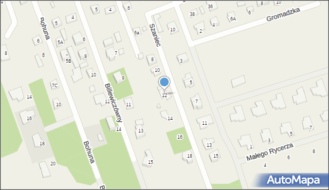 Gołków, Szaniec, 12, mapa Gołków