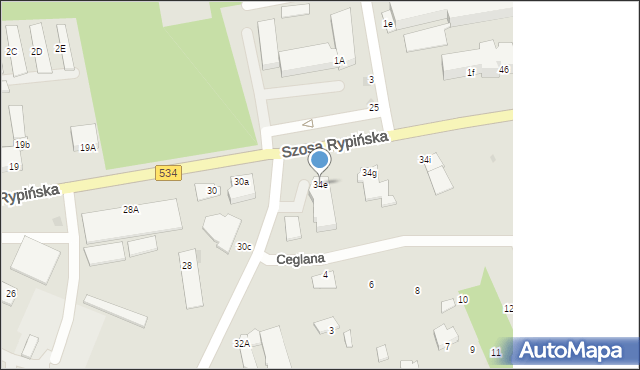 Golub-Dobrzyń, Szosa Rypińska, 34e, mapa Golub-Dobrzyń