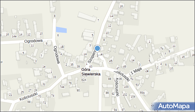 Góra Siewierska, Szopena, 2, mapa Góra Siewierska