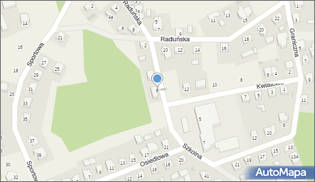 Goręczyno, Szkolna, 6, mapa Goręczyno