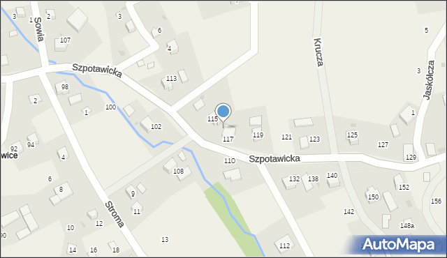 Górki Wielkie, Szpotawicka, 117a, mapa Górki Wielkie