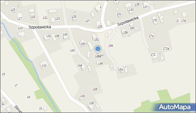 Górki Wielkie, Szpotawicka, 148a, mapa Górki Wielkie