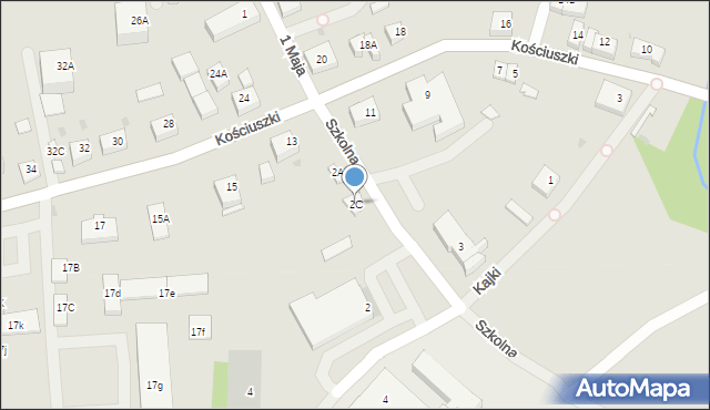 Górowo Iławeckie, Szkolna, 2C, mapa Górowo Iławeckie