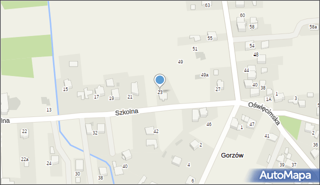 Gorzów, Szkolna, 23, mapa Gorzów