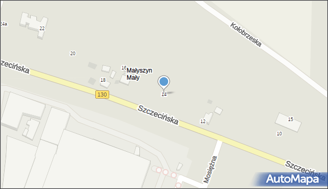 Gorzów Wielkopolski, Szczecińska, 14, mapa Gorzów Wielkopolski