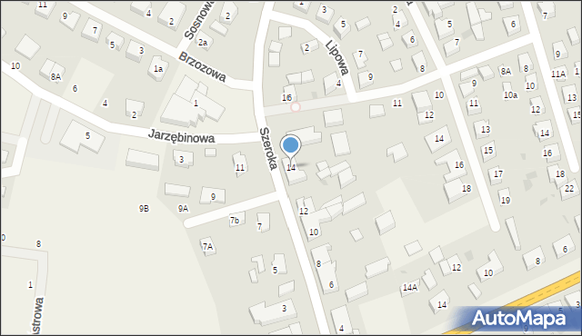 Gościcino, Szeroka, 14, mapa Gościcino