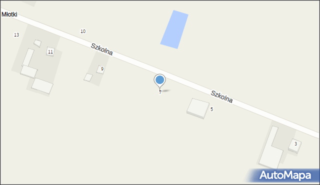 Gościeradz, Szkolna, 7, mapa Gościeradz