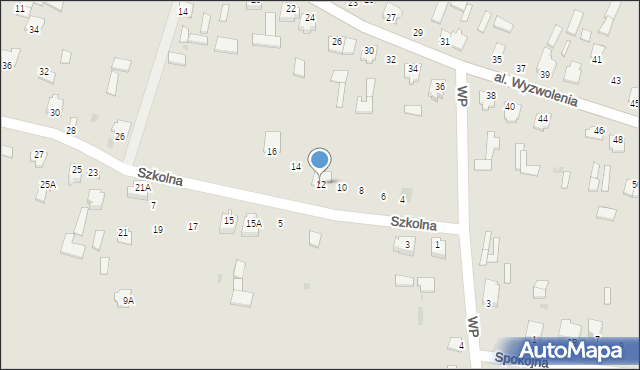 Gowarczów, Szkolna, 12, mapa Gowarczów
