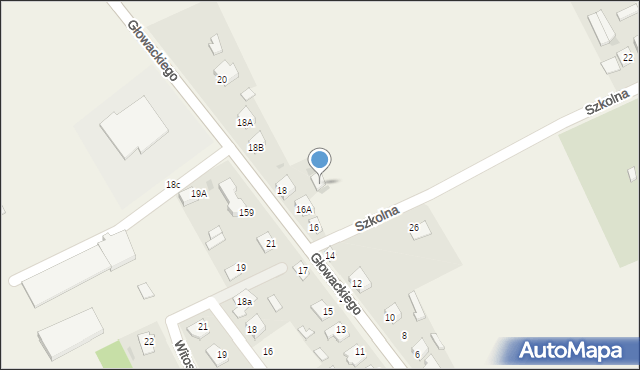 Goworowo, Szkolna, 27, mapa Goworowo