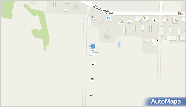 Gózd, Szkolna, 11, mapa Gózd