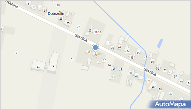 Grabów, Szkolna, 10, mapa Grabów