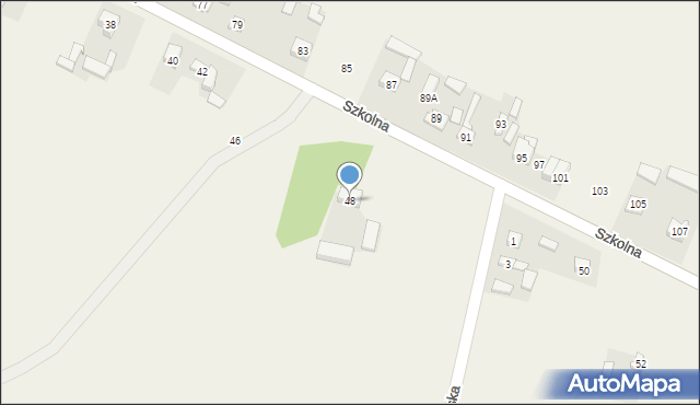Grabów, Szkolna, 48, mapa Grabów