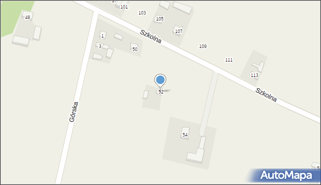 Grabów, Szkolna, 52, mapa Grabów