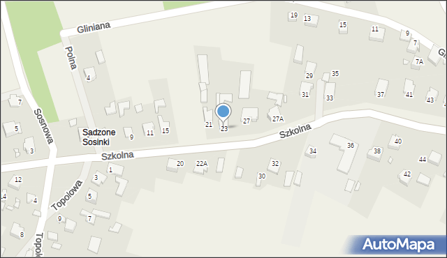 Grabowa, Szkolna, 23, mapa Grabowa